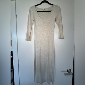 Billabong heather gray maxi knit dress size small